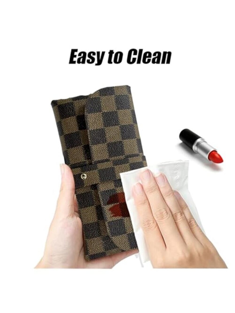 Fashion and Trendy Black and Brown Glasses Storage Bag Fashion Sunglasses Case - Picture 6 of 6